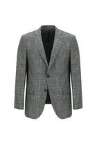 Orta Gri Regular Fit Desenli Ceket