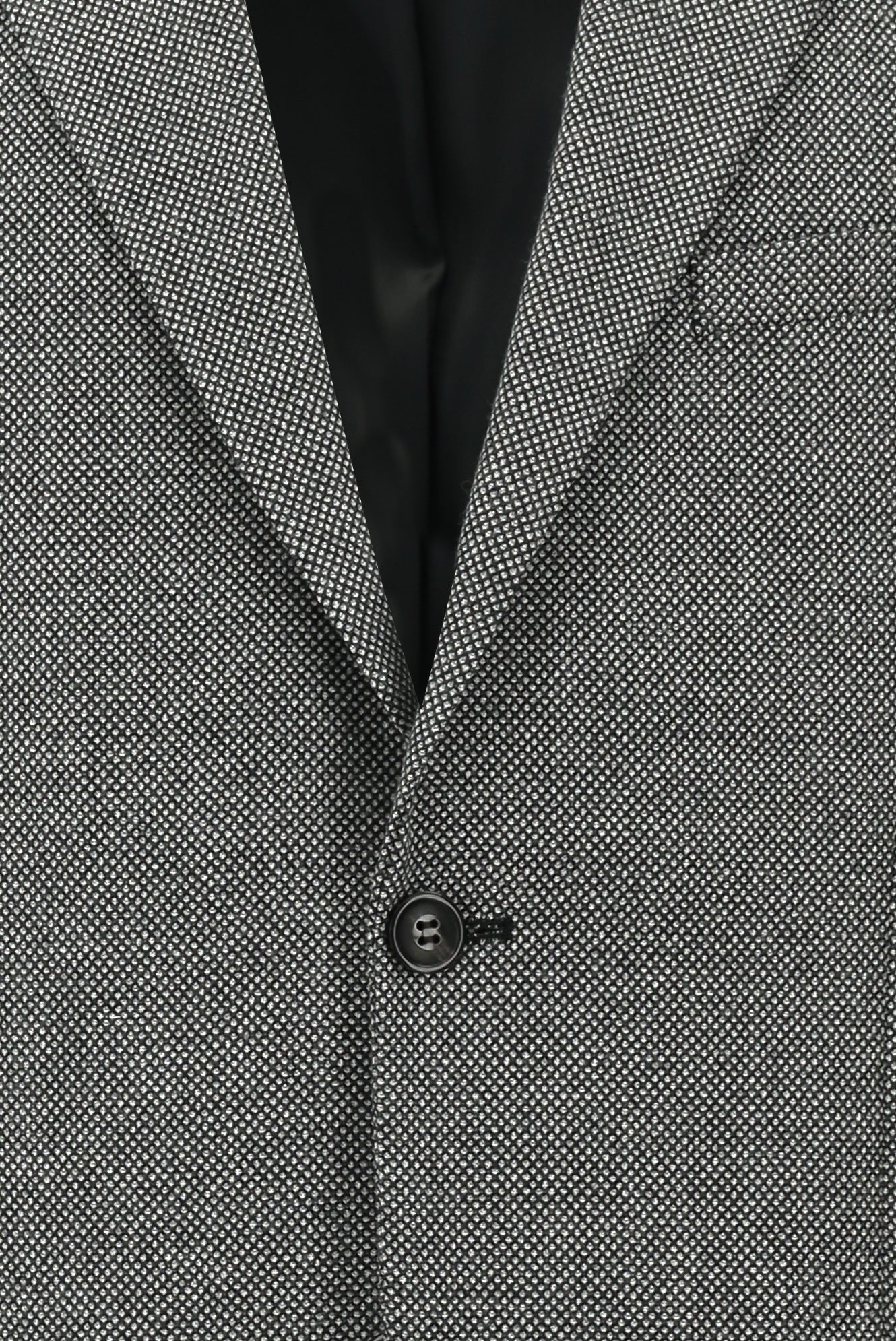 Orta Gri 4 Drop Relaxed Fit Rahat Kesim Klasik Desenli Yün Ceket-Abdullah Ki??l?