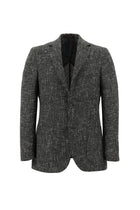 Titanyum Gri Regular Fit Desenli Yünlü Ceket