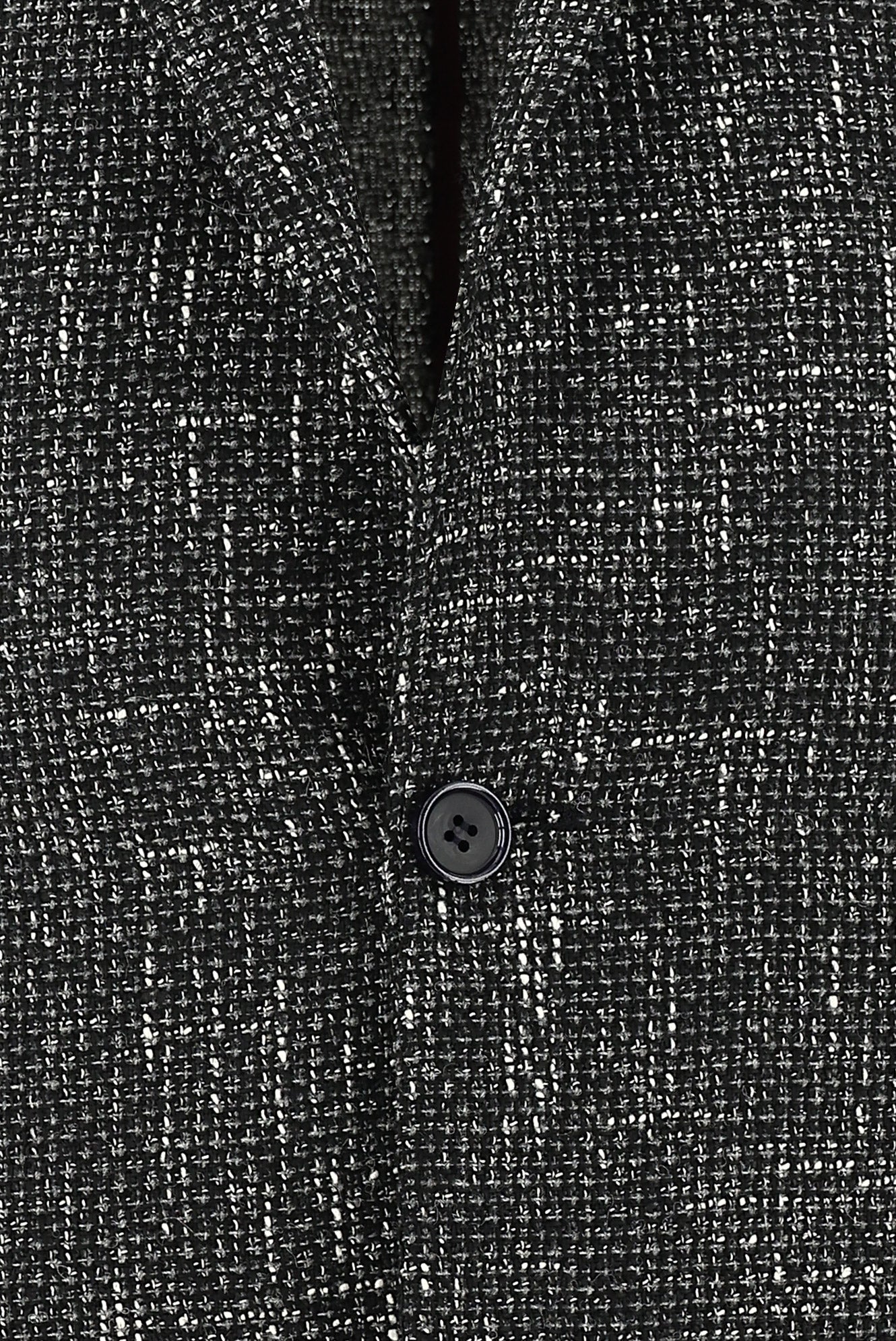 Titanyum Gri Regular Fit Desenli Yünlü Ceket