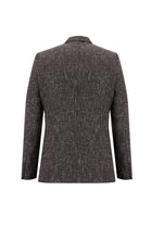 Açık Bordo Regular Fit Desenli Yünlü Ceket