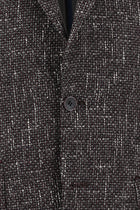 Aç?k Bordo 4 Drop Relaxed Fit Rahat Kesim Desenli Yünlü Ceket-Abdullah Ki??l?