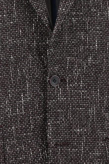 Aç?k Bordo 4 Drop Relaxed Fit Rahat Kesim Desenli Yünlü Ceket-Abdullah Ki??l?