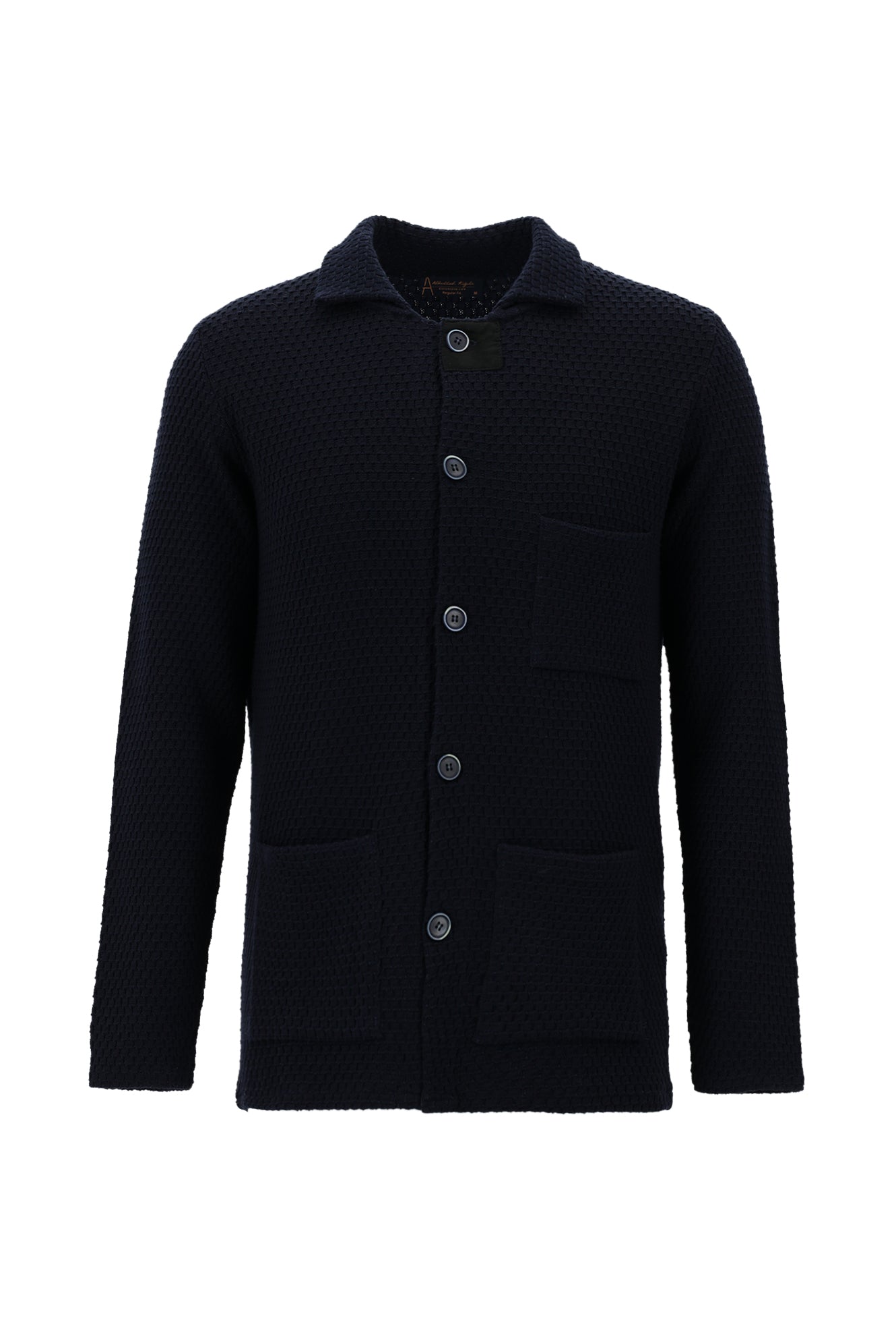 Koyu Lacivert Regular Fit Örme Triko Hırka