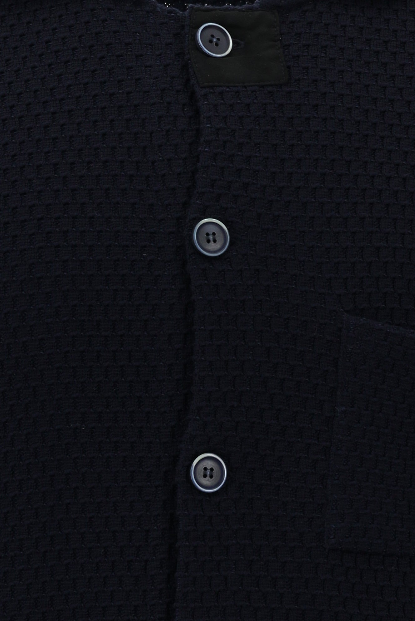 Koyu Lacivert Regular Fit Örme Triko Hırka