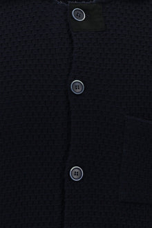 Koyu Lacivert Regular Fit Örme Triko Hırka