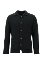 Koyu Antrasit Melanj Regular Fit Örme Triko Hırka