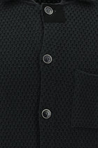 Koyu Antrasit Melanj Regular Fit Örme Triko Hırka