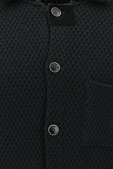 Koyu Antrasit Melanj Regular Fit Örme Triko Hırka