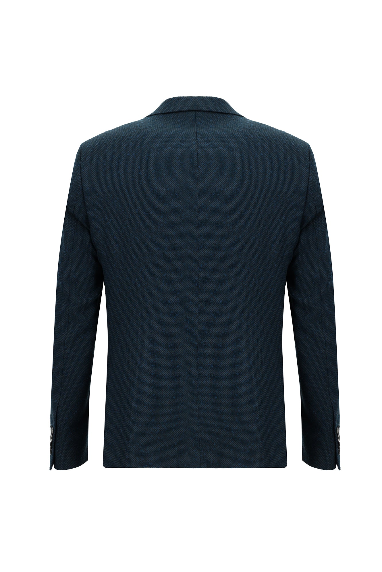 Petrol Yeşili Slim Fit Dar Kesim Desenli Ceket