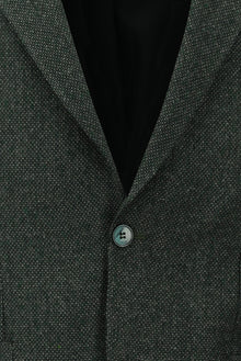 Koyu Ye?il 7 Drop Slim Fit Dar Kesim Desenli Ceket-Abdullah Ki??l?