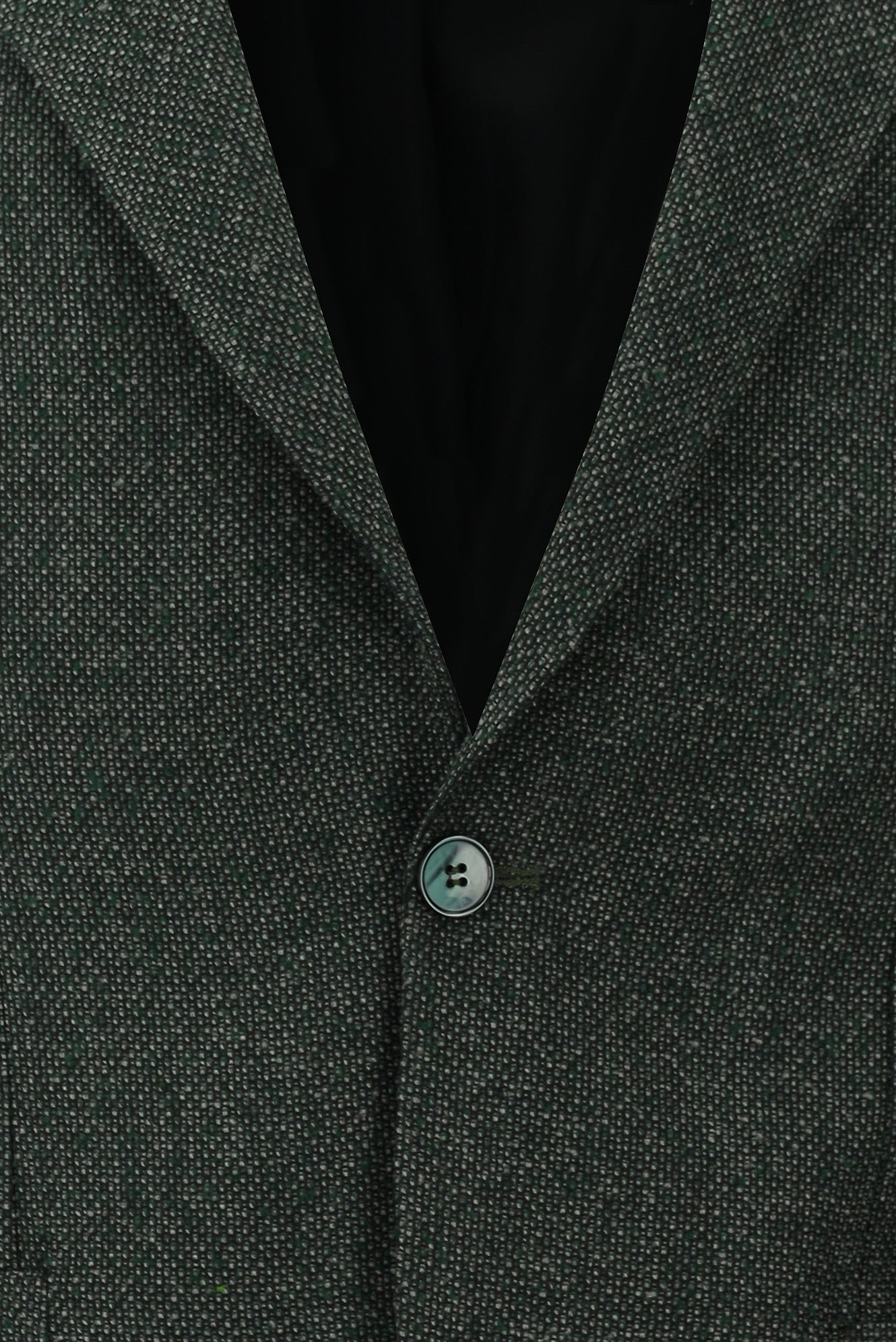 Koyu Yeşil Slim Fit Dar Kesim Desenli Ceket