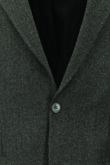 Koyu Yeşil Slim Fit Dar Kesim Desenli Ceket