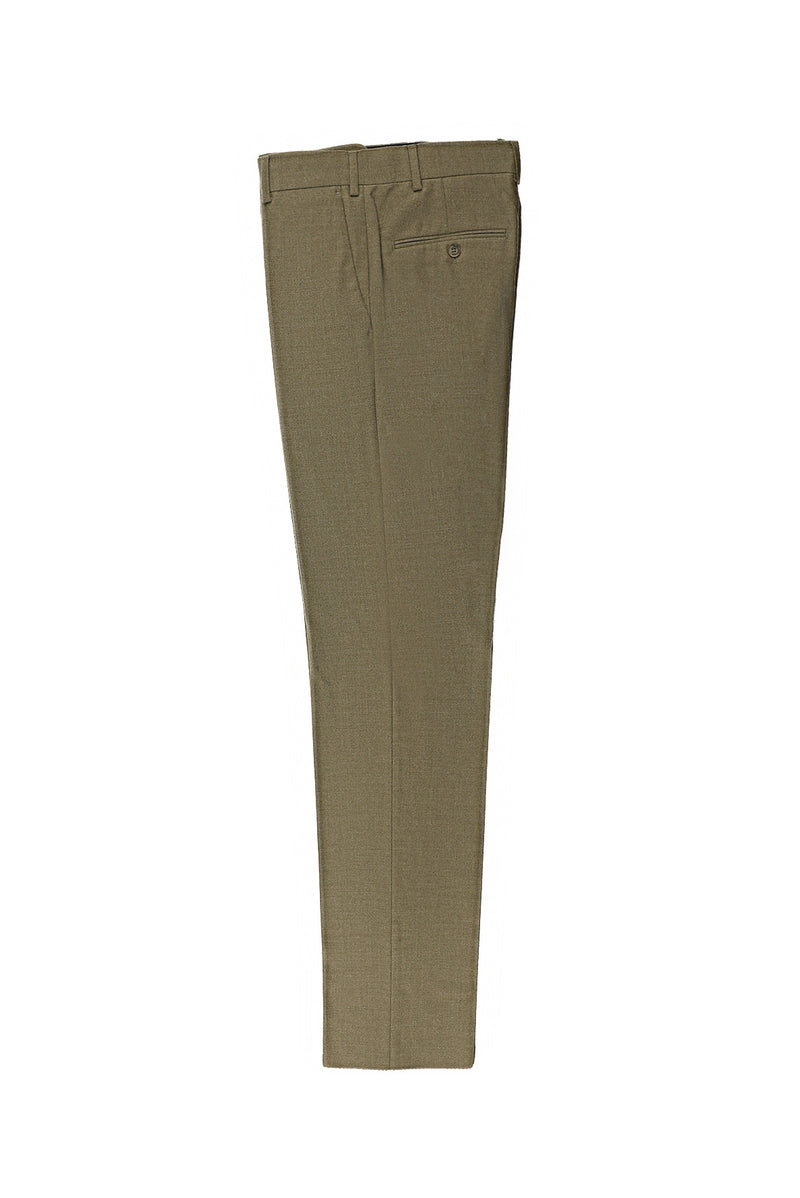 Camel Relax Fit Rahat Kesim Yünlü Kaşmirli Klasik Kumaş Pantolon