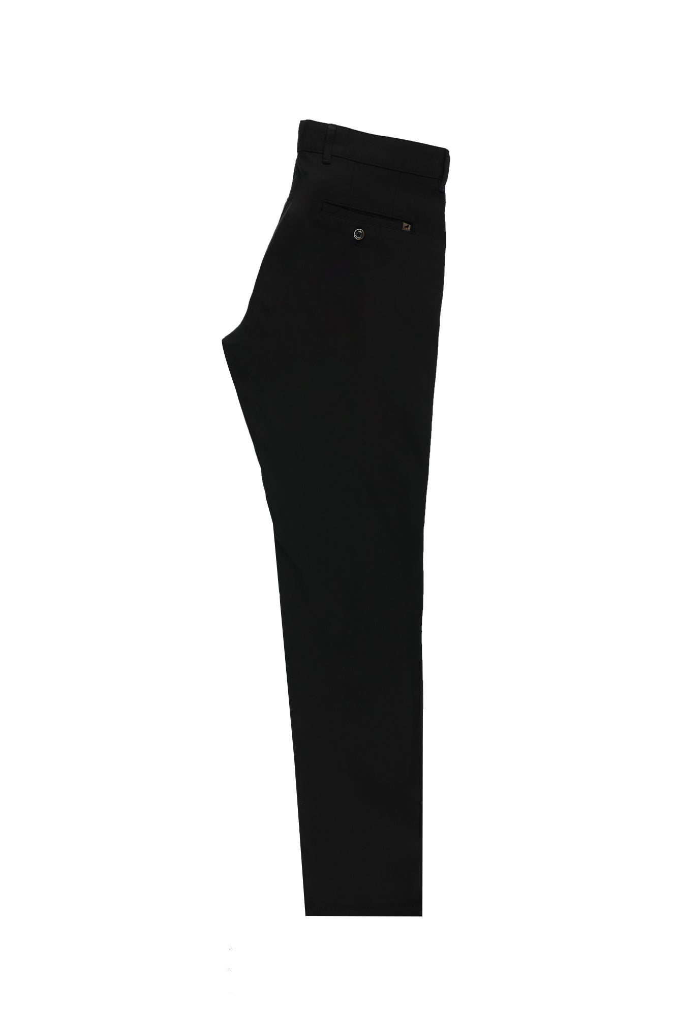 Siyah Regular Fit Likralı Kanvas / Chino Pantolon