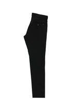 Siyah Regular Fit Likralı Kanvas / Chino Pantolon