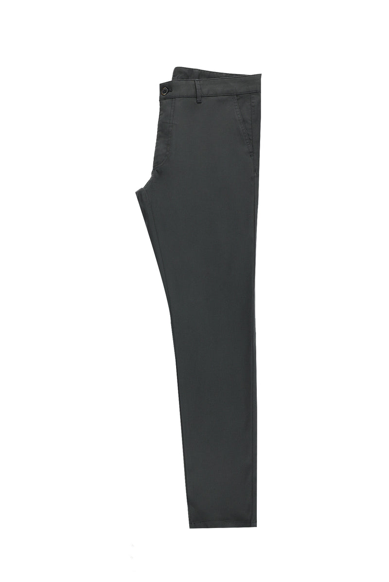 Orta Füme Regular Fit Likralı Kanvas / Chino Pantolon