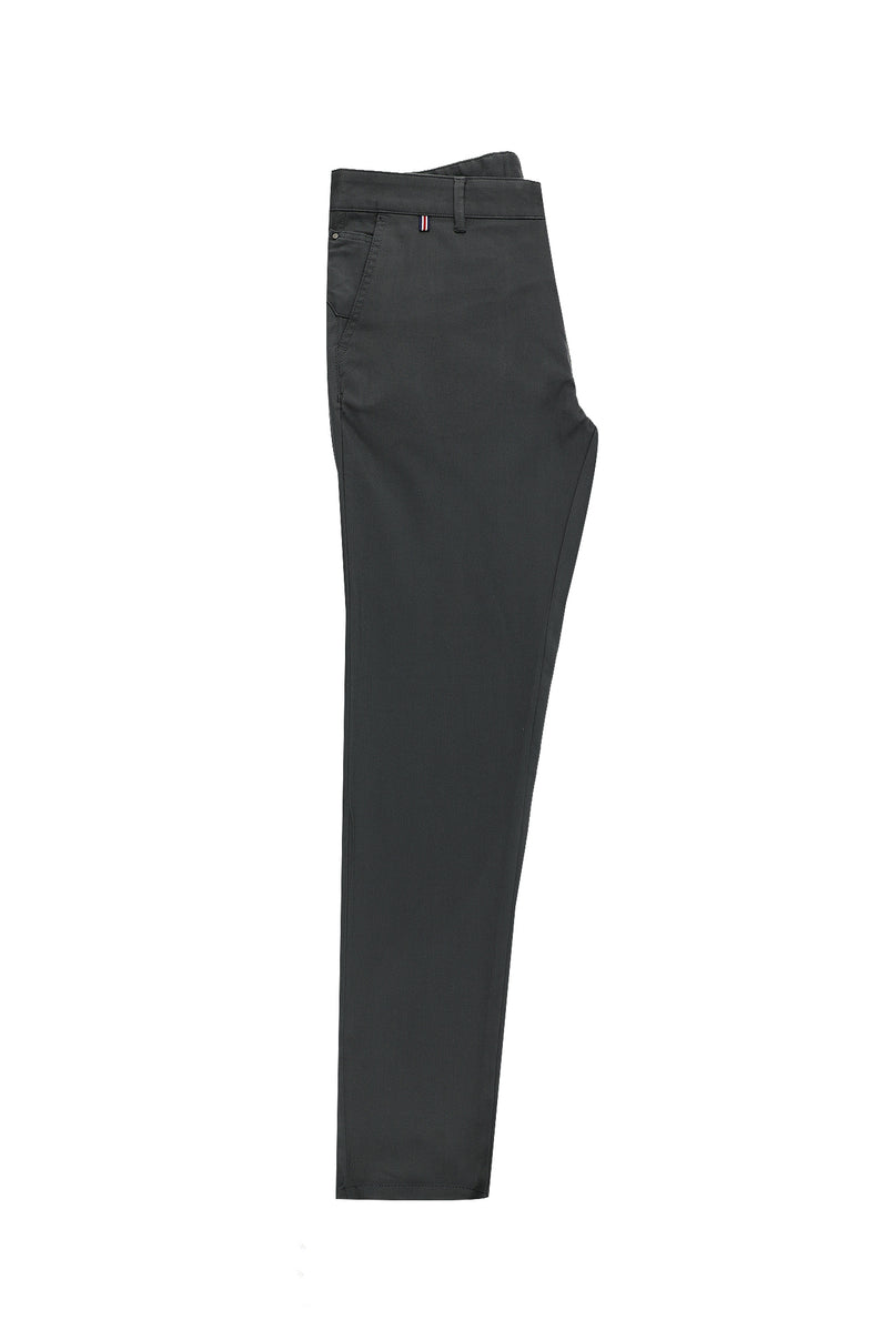 Orta Füme Regular Fit Likralı Kanvas / Chino Pantolon