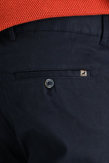 Koyu Lacivert Regular Fit Likralı Kanvas / Chino Pantolon