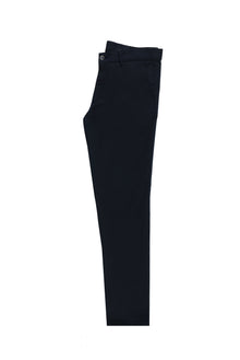 Koyu Lacivert Regular Fit Likralı Kanvas / Chino Pantolon
