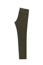 Orta Haki Regular Fit Likralı Kanvas / Chino Pantolon