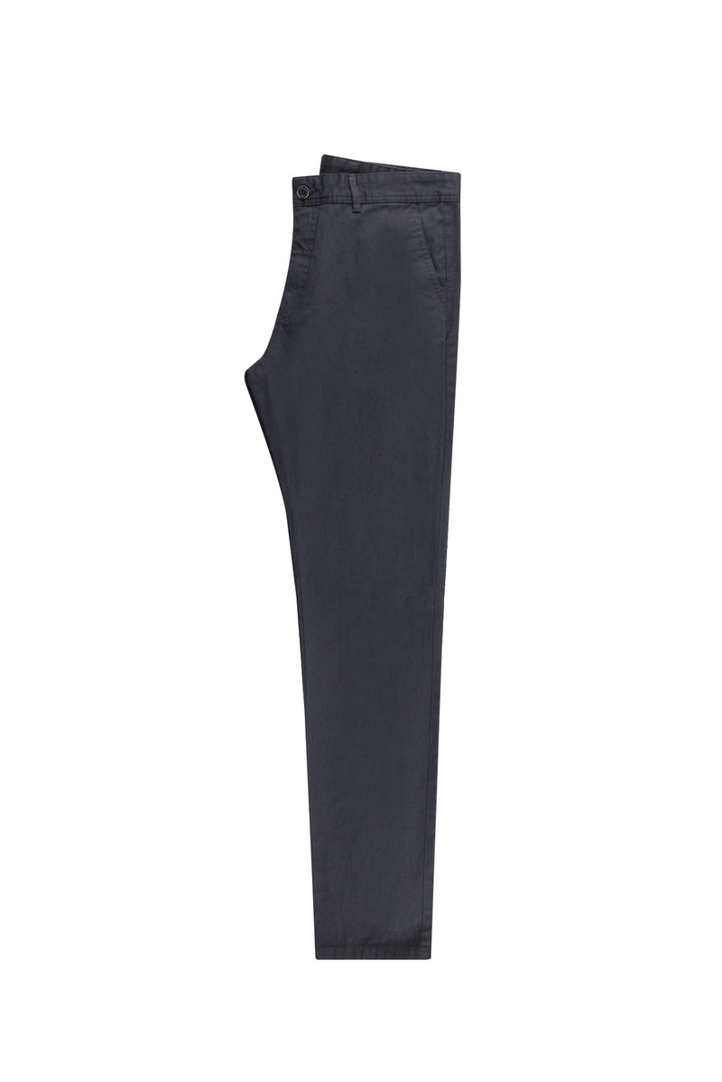 Koyu Füme Regular Fit Likralı Kanvas / Chino Pantolon