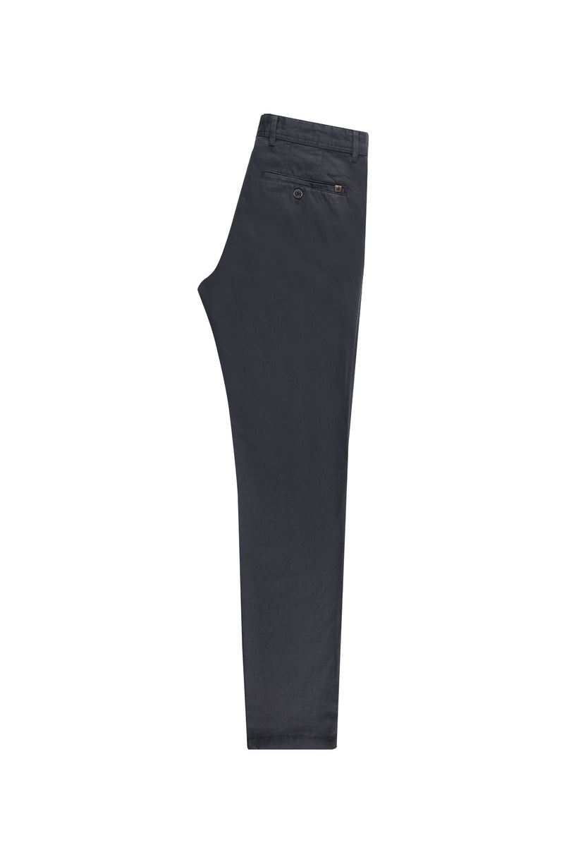 Koyu Füme Regular Fit Likralı Kanvas / Chino Pantolon