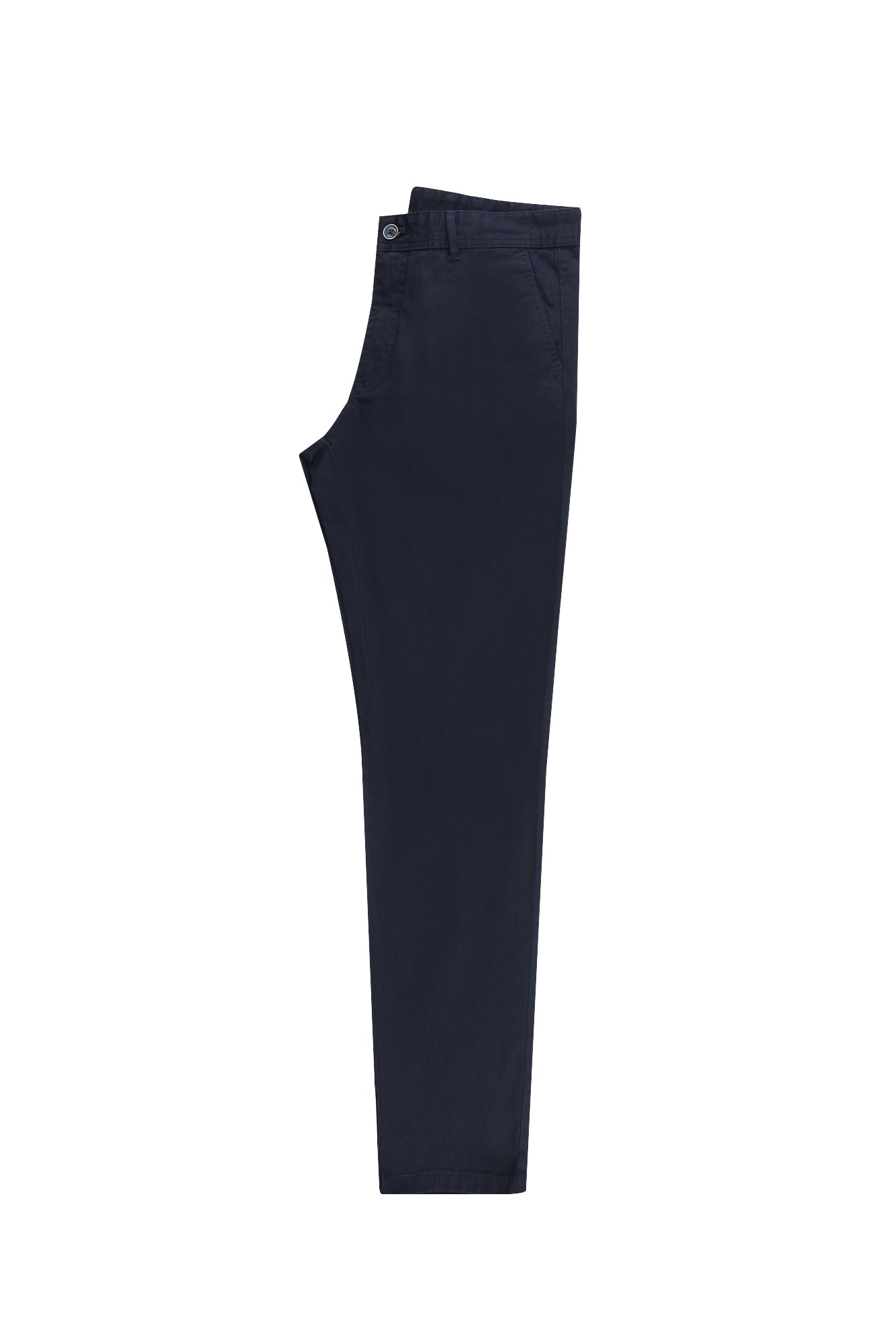 Koyu Lacivert Regular Fit Likralı Kanvas / Chino Pantolon