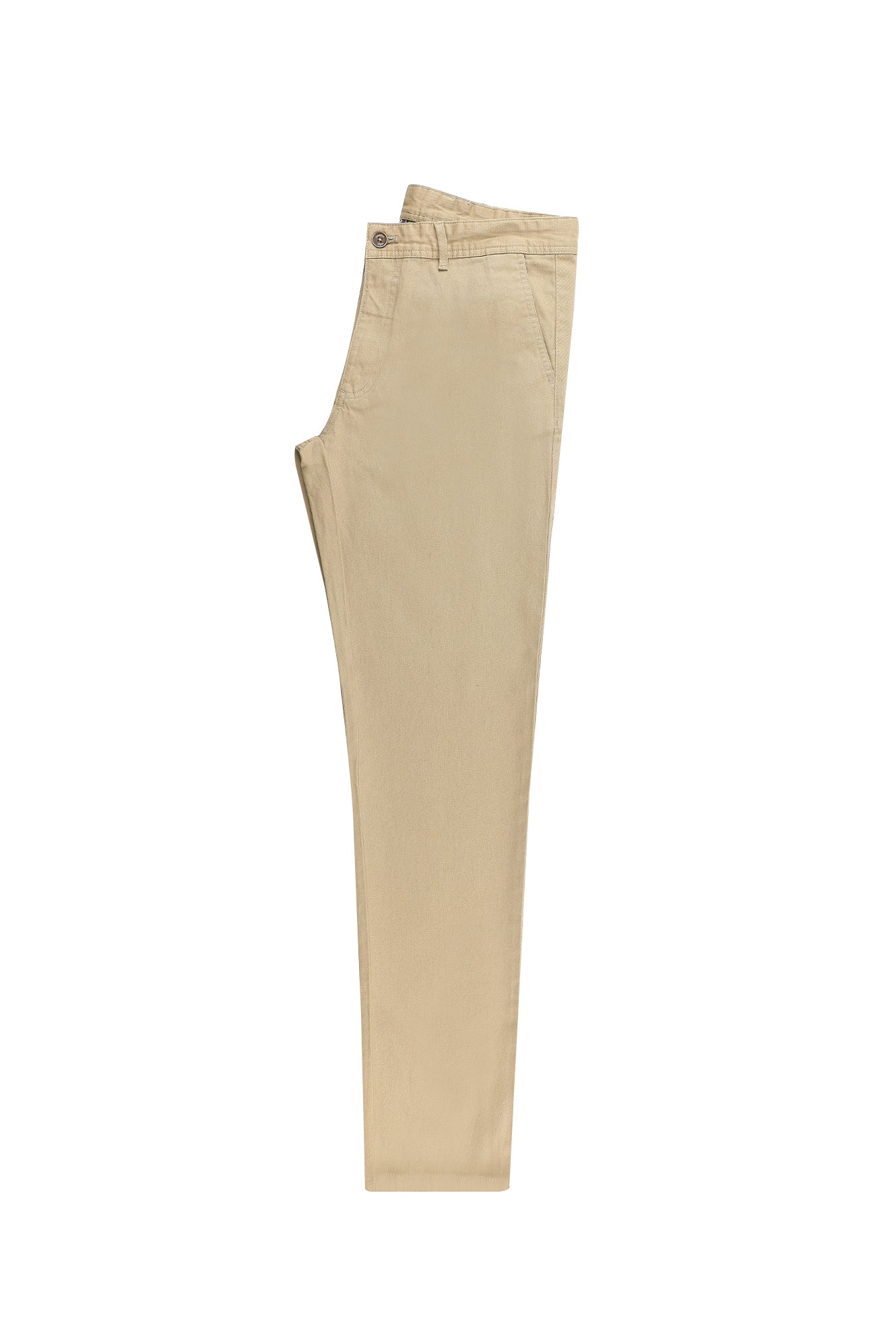 Orta Bej Regular Fit Likralı Kanvas / Chino Pantolon