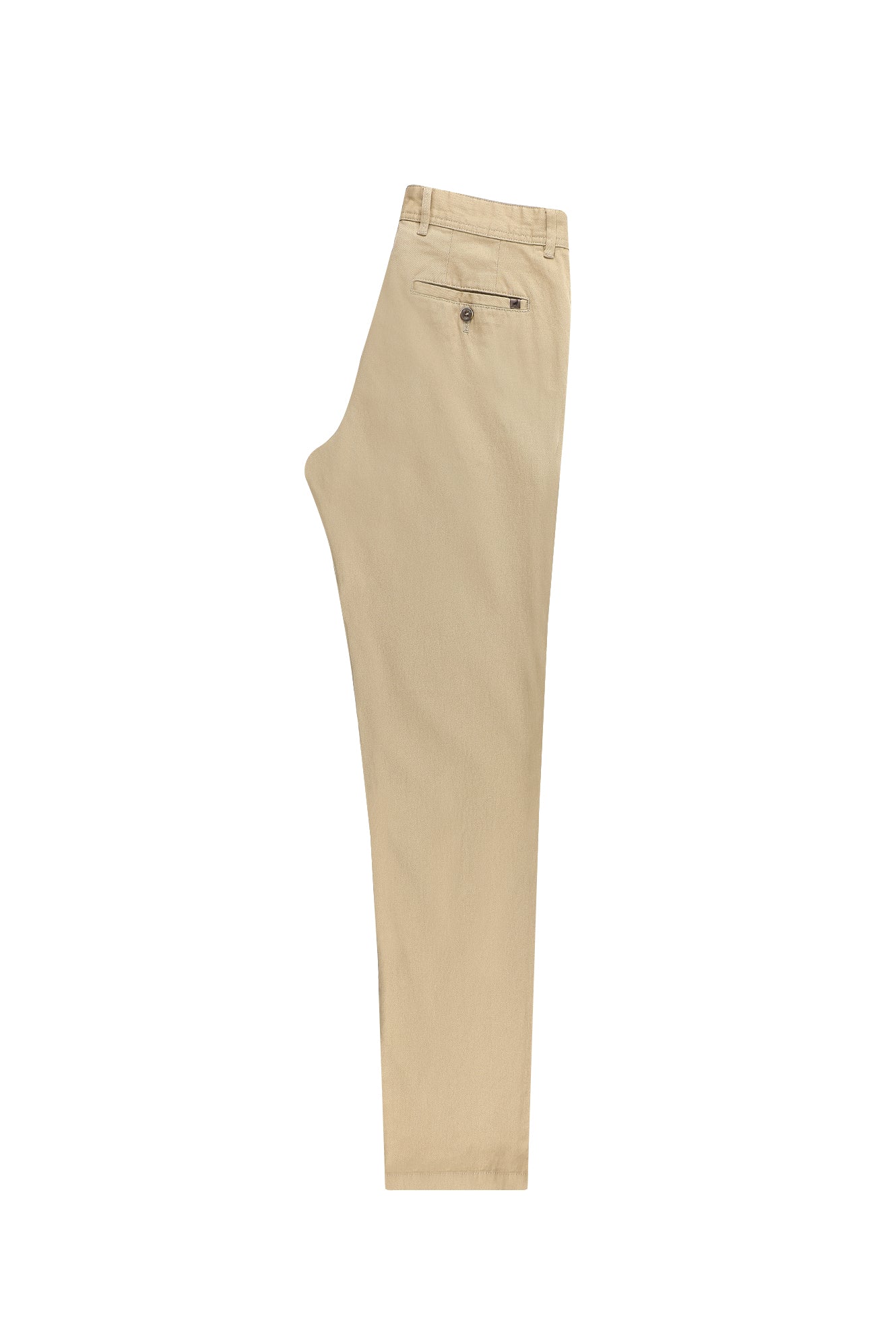 Orta Bej Regular Fit Likralı Kanvas / Chino Pantolon
