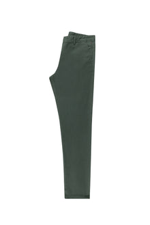 Koyu Yeşil Regular Fit Likralı Kanvas / Chino Pantolon