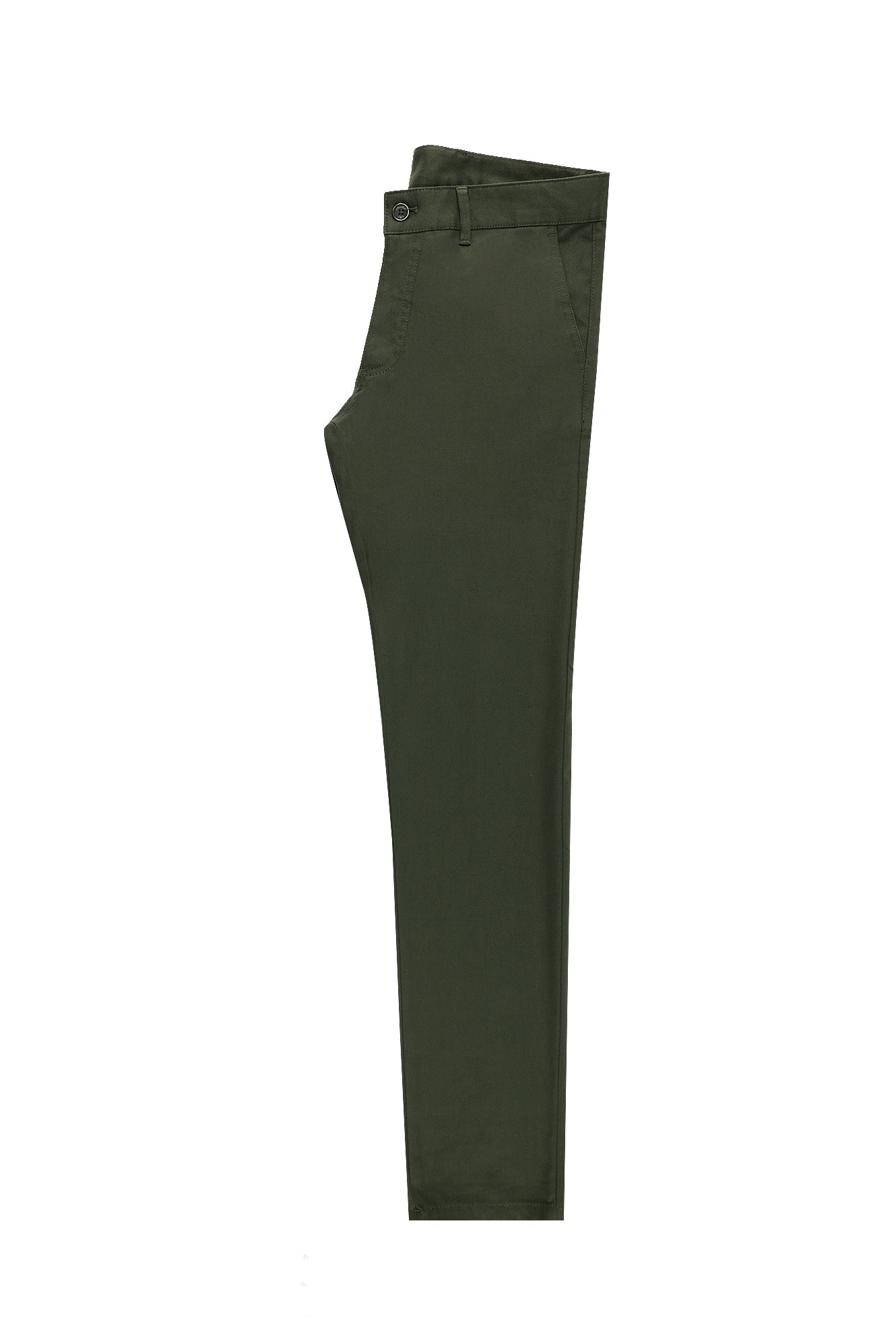 Orta Haki Slim Fit Dar Kesim Likral? Kanvas / Chino Pantolon-Abdullah Ki??l?