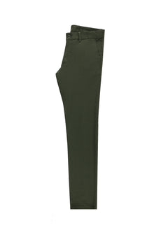 Orta Haki Slim Fit Dar Kesim Likral? Kanvas / Chino Pantolon-Abdullah Ki??l?