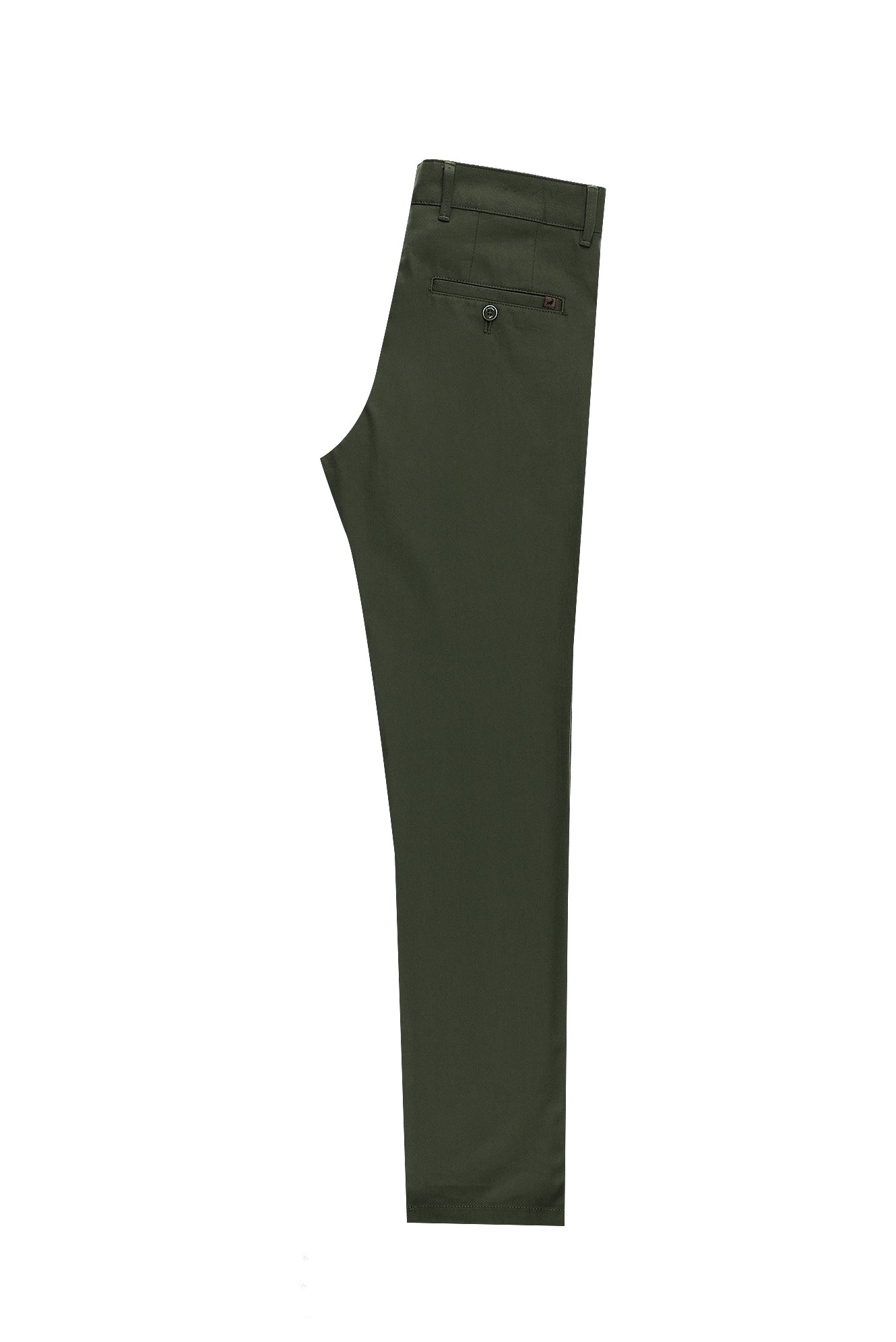 Orta Haki Slim Fit Dar Kesim Likral? Kanvas / Chino Pantolon-Abdullah Ki??l?
