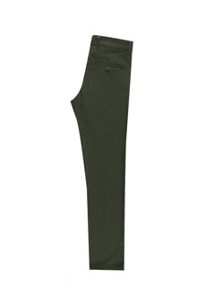 Orta Haki Slim Fit Dar Kesim Likral? Kanvas / Chino Pantolon-Abdullah Ki??l?