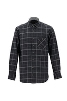 Siyah Uzun Kol Regular Fit Ekose Oduncu Pamuk Gömlek