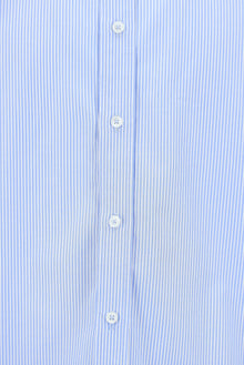 Koyu Mavi  Uzun Kol Regular Fit Çizgili Pamuk Gömlek