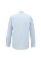 Açık Mavi Uzun Kol Regular Fit Ekose Pamuk Gömlek