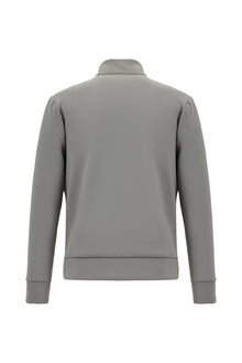 Siyah Dik Yaka Slim Fit Dar Kesim Spor Scuba Mont