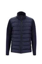 Koyu Lacivert Dik Yaka Slim Fit Dar Kesim Spor Scuba Mont