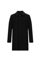 Koyu Kahve Yünlü Kaban