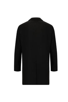 Koyu Kahve Yünlü Kaban