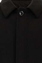 Koyu Kahve Yünlü Kaban