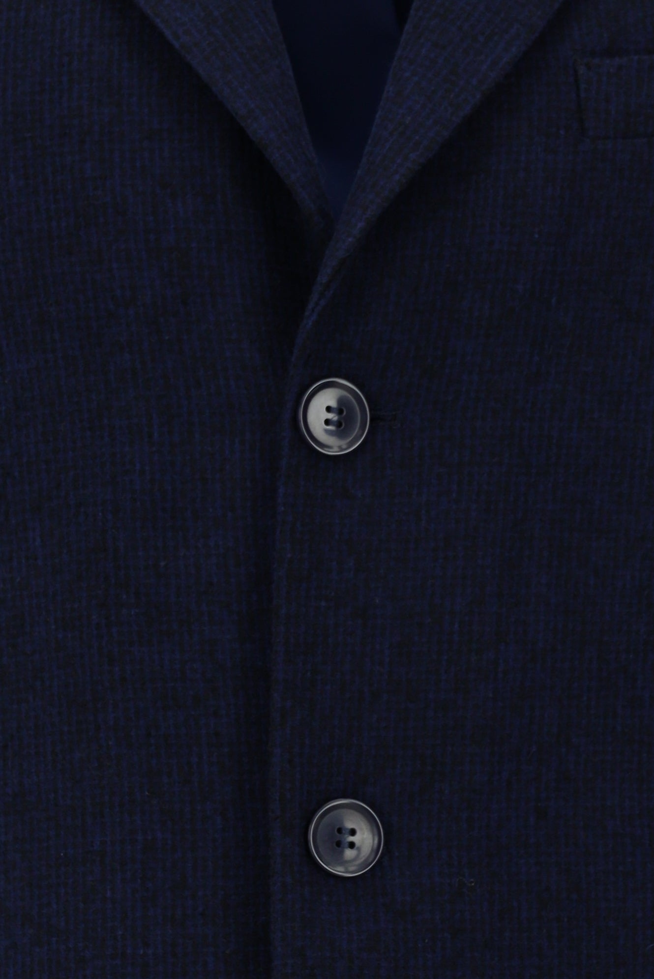 Koyu Lacivert Yünlü Kaban