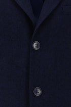 Koyu Lacivert Yünlü Kaban