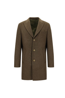 Açık Kahve  Yünlü Kaban