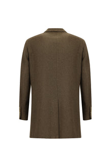 Açık Kahve  Yünlü Kaban