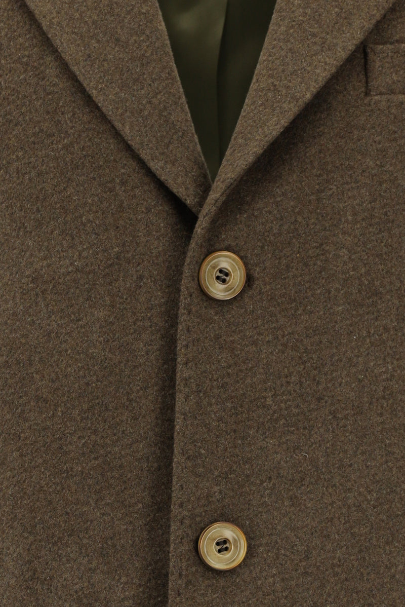 Açık Kahve  Yünlü Kaban