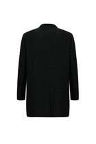 Siyah Yünlü Desenli Kaban