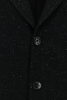 Siyah Yünlü Desenli Kaban